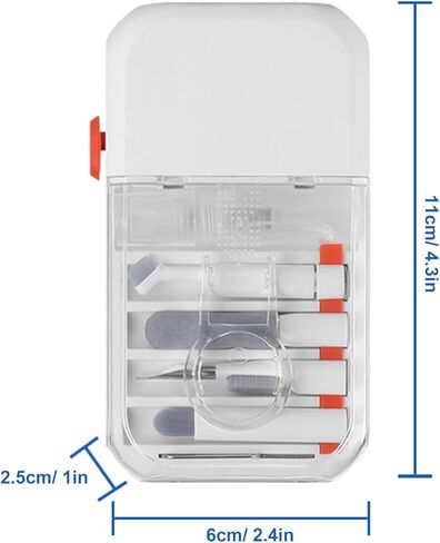 Bewinner 14 in 1 Multifunctional Cleaning Kit | Keyboard & Device Cleaner with Soft Hair Brush, Phone Stand & Storage Case, Portable for Computers, Phones & Headphones in Kuwait