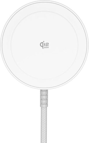 Magnetic Wireless Charger, 5FT Qi2 25W Fast Charging Pad Compatible with MagSafe for iPhone Air/17e/17/16/15/14/13/12/Pro/Pro Max Series & AirPods 4/3/2/Pro & More (with 30W Adapter) in Saudi Arabia
