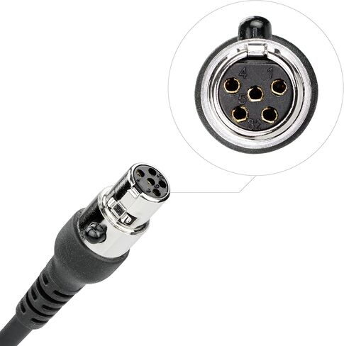 Arrowmax CABLE-AHDH02PTT-HR6M-K3 كابل بديل لسماعات الرأس PTT سريع الانفصال متوافق مع كينوود NX-5200 NX-5300 NX-5400 NX-3200 NX-3300 NX-3400 TK-5220 TK-5320 in Kuwait