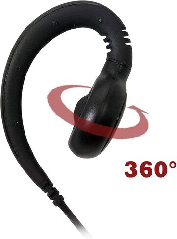 سماعة أذن دوارة للراديو باتجاهين من PROMAXPOWER PTT لهاتف Motorola CP150 CP200 CP450LS RMU2080D CLS1110 CLS1410 (5 عبوات) in Kuwait