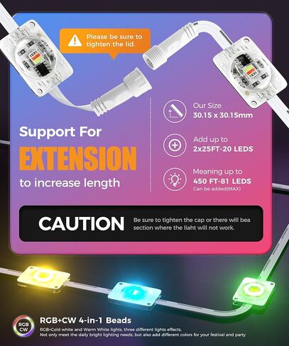 أضواء POOFZY الخارجية الدائمة للمنزل، 200 قدم RGB+IC ديكور خارجي ذكي، 50 وضعًا للمشهد، التطبيق/جهاز التحكم عن بعد، لعيد الميلاد، V-Day، عيد الشكر، ديكور الحفلات اليومية والعطلات in Kuwait