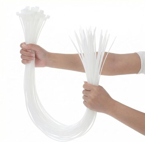 100 Pcs 36 Inch White Heavy Duty Zip Ties, Cable Ties, UV Resistant Nylon Tie Wraps for Indoor Outdoor Use, Bundling Fences, Awnings, Branches, Water Pipes in Kuwait