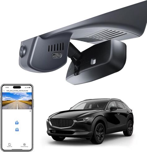 mangoal 4K Dash Cam Custom for Mazda CX-30 2024 2025 2026(Model B), UHD 2160P Video, Free App & WiFi, GPS, 64GB Card in Kuwait