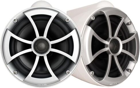 Wet Sounds ICON8W-X 8" White Tower Speakers with X-Mounts & HTX2 600 Watt Amplifier in Kuwait