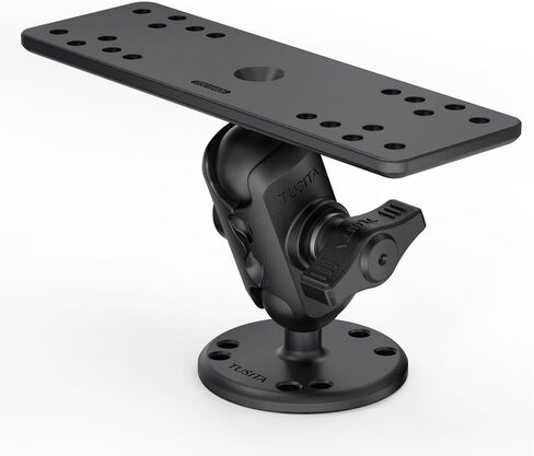 TUSITA Universal Marine Electronic Mount - B Size Short, Aluminum Fish Finder Mount with 1" Ball for Boat, 360° Rotation, High Salt Water Resistant, Compatible with Garmin, Lowrance and More in Saudi Arabia