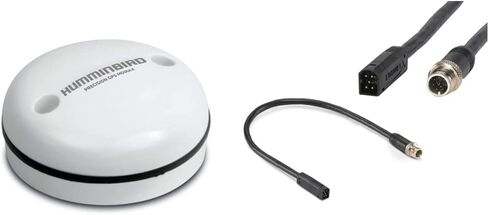 Humminbird AS GPS HS Precision GPS Receiver with Heading Sensor and Humminbird 720074-1 AS EC QDM 700 Series Ethernet Adapter Cable in Kuwait