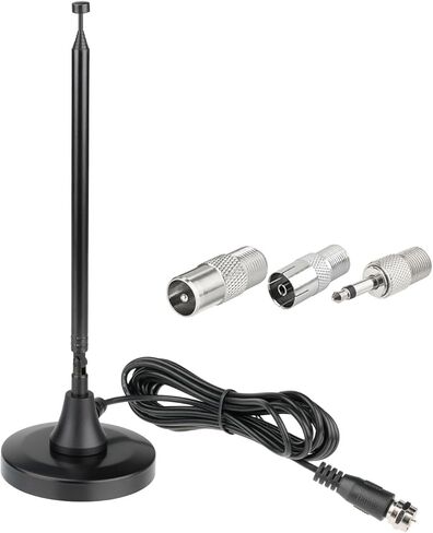 Superbat FM Radio Antenna Strong Magnetic Base Mount FM Antenna for Yamaha Pioneer Onkyo Marantz Sherwood Indoor FM Radio AV Audio Video Bluetooth Home Theater Receiver Tuner in Kuwait