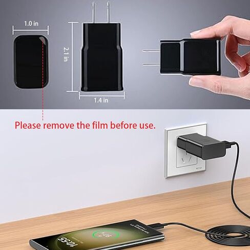 كاميرا تجسس مخفية، تصميم شاحن USB، دقة 1080 بكسل عالية الدقة، كشف الحركة، تسجيل متكرر، واي فاي، كاميرا مراقبة منزلية داخلية، أسود in Kuwait
