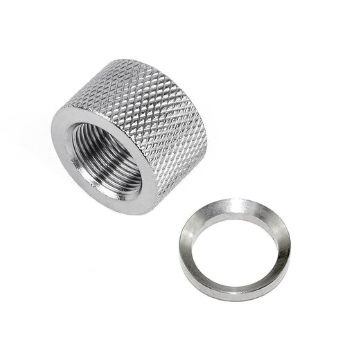 1/2x28 واقي خيط من الألومنيوم مع غسالة سحق 1/2x28 (1/2x28-فضي) in Kuwait