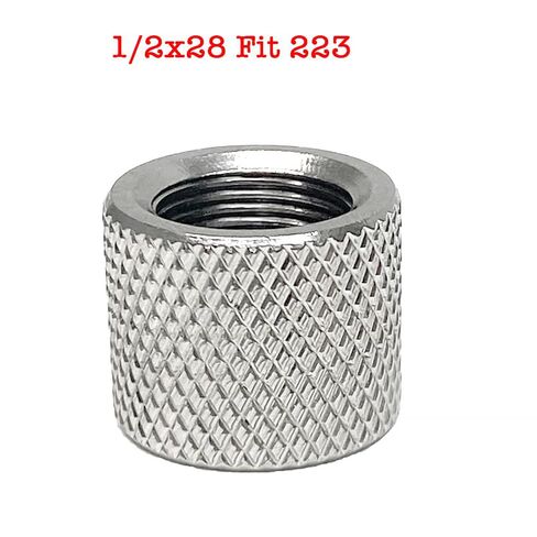 1/2x28 واقي خيط من الألومنيوم مع غسالة سحق 1/2x28 (1/2x28-فضي) in Kuwait