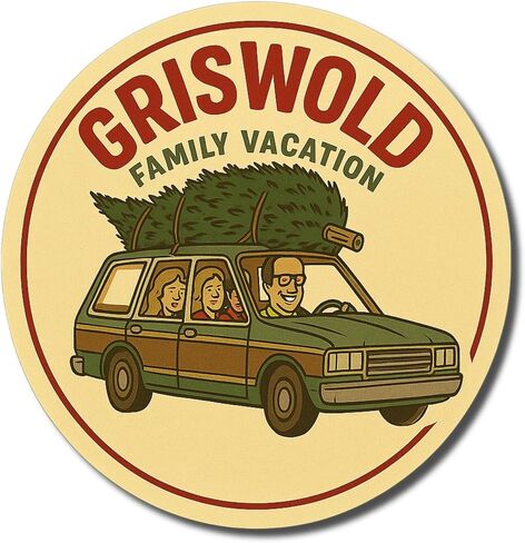 Griswold Family Vacation Christmas Clark Funny Christmas Sticker Waterproof Sticker in Kuwait