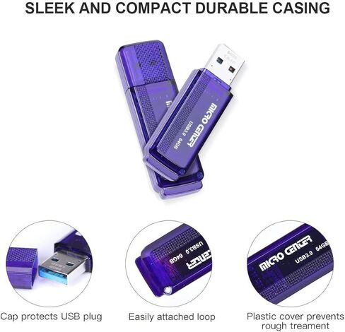 محرك أقراص فلاش INLAND SuperSpeed ​​5 Pack 64GB USB 3.0 + 5 Pack 32GB Class 10 SDHC Flash Memory Card in Kuwait