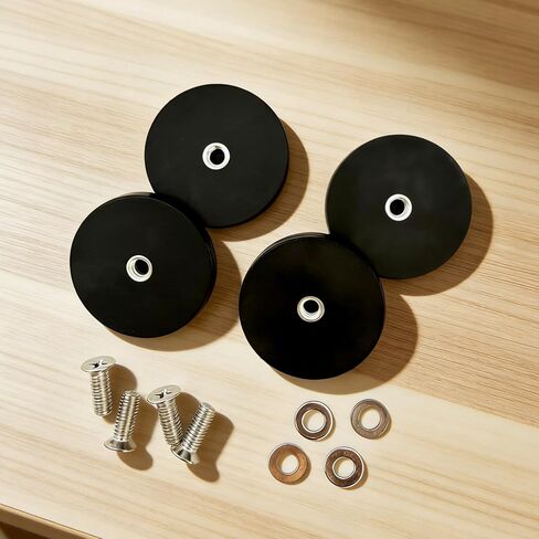 4 Pack 1/4"-20 Female Stainless Steel Thread Hole and Screw, Magnetic Assembly Base for Light Strips and Additional Mirrors The Outdoor Area for PTZ, Camera in Saudi Arabia