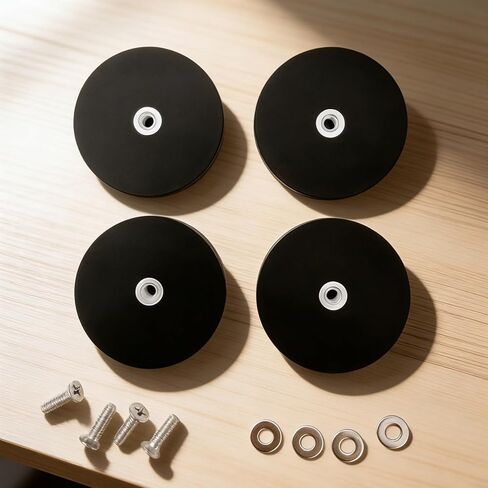 4 Pack 1/4"-20 Female Stainless Steel Thread Hole and Screw, Magnetic Assembly Base for Light Strips and Additional Mirrors The Outdoor Area for PTZ, Camera in Saudi Arabia