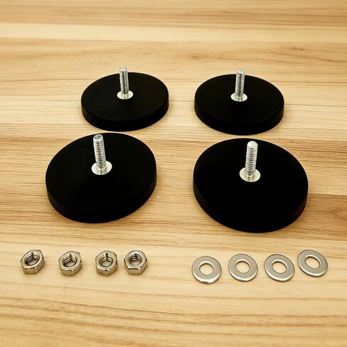 4 Pack 1/4"-20 Female Stainless Steel Thread Hole and Screw, Magnetic Assembly Base for Light Strips and Additional Mirrors The Outdoor Area for PTZ, Camera in Saudi Arabia