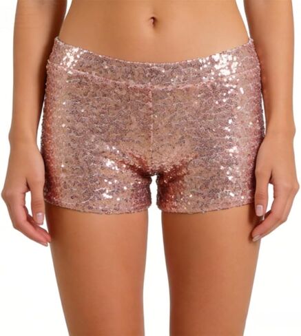 Very Last Shop Women Sexy Hot Glitter Sequin Shorts Summer Club Wear Multi-Color in Saudi Arabia