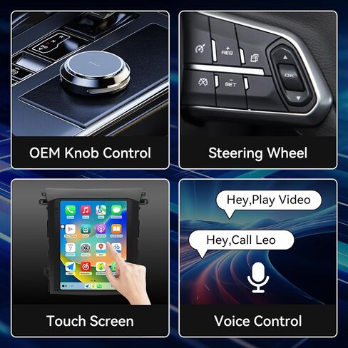 Android 14 Car Radio Compatible with Subaru XV/Crosstrek 2018–2021,4G+64G,9.7" Touch Screen Car Stereo with Wireless Carplay&Android Auto,FM/GPS/SWC/Mirror Link/Backup Camera in Kuwait