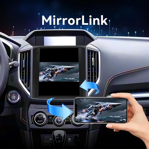 Android 14 Car Radio Compatible with Subaru XV/Crosstrek 2018–2021,4G+64G,9.7" Touch Screen Car Stereo with Wireless Carplay&Android Auto,FM/GPS/SWC/Mirror Link/Backup Camera in Kuwait