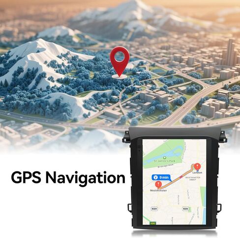 Android 14 Car Radio Compatible with Subaru XV/Crosstrek 2018–2021,4G+64G,9.7" Touch Screen Car Stereo with Wireless Carplay&Android Auto,FM/GPS/SWC/Mirror Link/Backup Camera in Kuwait