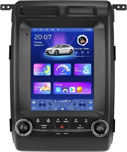 ستيريو سيارة Android 14 لسيارة Ford F150 2009-2014 (Auto AC)، نظام ملاحة GPS 8 Core 4G+64G مع شاشة لمس QLED مقاس 9.7 بوصة عبر Carplay اللاسلكي | أندرويد أوتو SWC بلوتوث EQ واي فاي راديو عبر الإنترنت in Kuwait