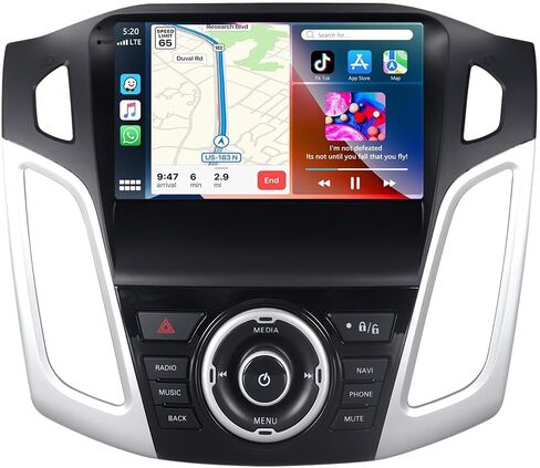 ASURE 4+64G Android 15 راديو ستيريو للسيارة Ford Focus 2011-2018 منخفض النهاية مع Carplay اللاسلكي، Android Auto، نظام تحديد المواقع العالمي (GPS)، SWC، كاميرا احتياطية، مشغل وسائط متعددة بشاشة لمس 1280 × 800 in Kuwait