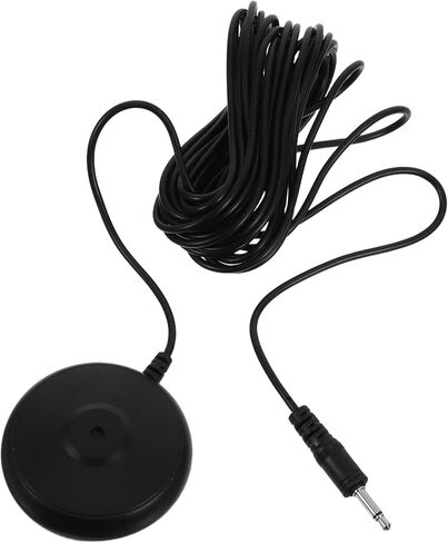 Desktop Calibration Microphone with 3.5mm Straight Plug 5m Cable, High-Fidelity Computer Mic for Online Meetings, Voice Amplifiers, and Desktop Audio Calibration in Kuwait