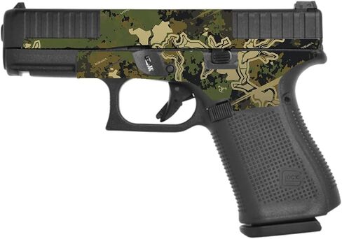 جلد MightySkins متوافق مع برميل Glock 44 Compact 22LR 4.03 بوصة - Viper Woodland | غطاء ملتف من الفينيل واقٍ ومتين وفريد ​​من نوعه | سهل التطبيق | صنع في الولايات المتحدة الأمريكية in Kuwait