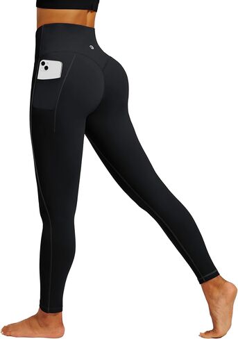 IUGA Womens Hidden Scrunch Butt Lifting Leggings Compression Gym Leggings with Pockets Booty Workout Yoga Pants Tummy Control in Saudi Arabia