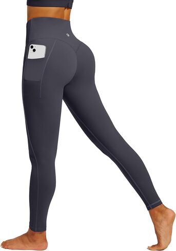 IUGA Womens Hidden Scrunch Butt Lifting Leggings Compression Gym Leggings with Pockets Booty Workout Yoga Pants Tummy Control in Saudi Arabia