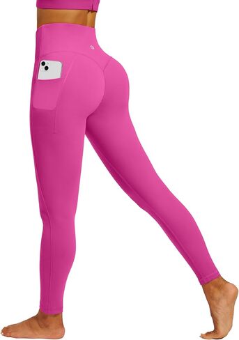 IUGA Womens Hidden Scrunch Butt Lifting Leggings Compression Gym Leggings with Pockets Booty Workout Yoga Pants Tummy Control in Saudi Arabia