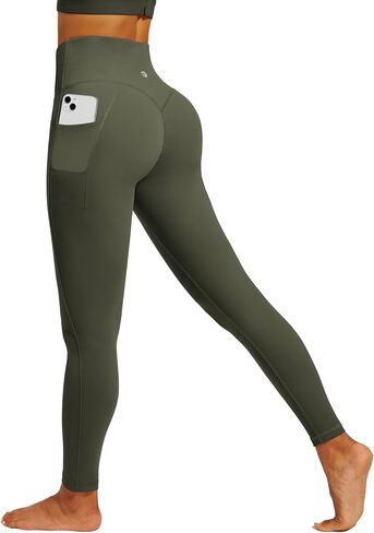 IUGA Womens Hidden Scrunch Butt Lifting Leggings Compression Gym Leggings with Pockets Booty Workout Yoga Pants Tummy Control in Saudi Arabia