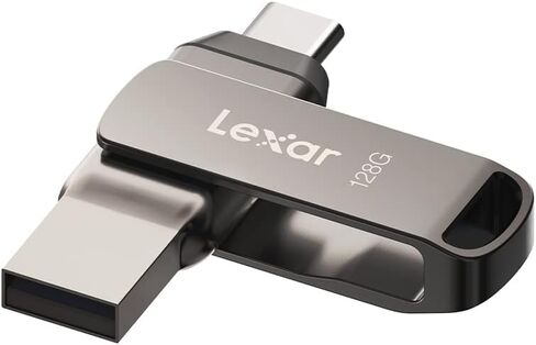 Lexar® JumpDrive® Dual Drive D400 USB 3.1 Type-C USB Drive, 128GB, Silver in Kuwait