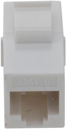 NavePoint CAT6 UTP وصلة Keystone مضمنة، RJ45 أنثى إلى RJ45 أنثى، أداة إضافية، 15 حزمة، أبيض in Kuwait
