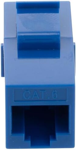 NavePoint CAT6 UTP وصلة Keystone مضمنة، RJ45 أنثى إلى RJ45 أنثى، أداة إضافية، 15 حزمة، أزرق in Kuwait