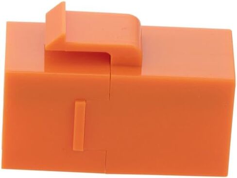 NavePoint CAT6 UTP وصلة Keystone مضمنة، RJ45 أنثى إلى RJ45 أنثى، أداة إضافية، 25 حزمة، برتقالي in Kuwait
