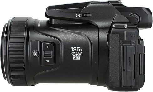 كاميرا نيكون COOLPIX P1100 الرقمية باللون الأسود - بطاقة ذاكرة SD سعة 64 جيجابايت، حقيبة أدوات متوسطة، منفاخ، قارئ بطاقات، قطعة قماش للتنظيف، مجموعة أدوات للمبتدئين (حزمة ملحقات من 7 قطع) (متجددة) in Kuwait