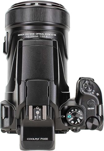 كاميرا نيكون COOLPIX P1100 الرقمية باللون الأسود - بطاقة ذاكرة SD سعة 64 جيجابايت، حقيبة أدوات متوسطة، منفاخ، قارئ بطاقات، قطعة قماش للتنظيف، مجموعة أدوات للمبتدئين (حزمة ملحقات من 7 قطع) (متجددة) in Kuwait