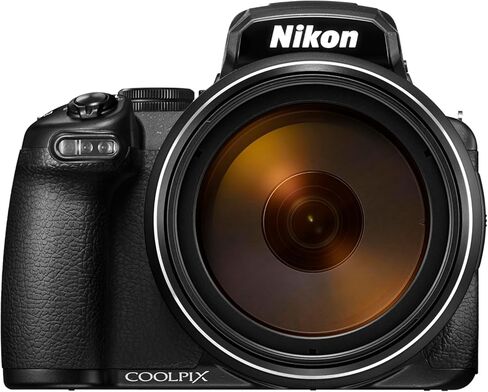 كاميرا Nikon COOLPIX P1100 الرقمية 26541 باللون الأسود - (حزمة الملحقات) SD 64 جيجابايت Extreme PRO 200 ميجابايت، حقيبة أدوات متوسطة، منفاخ، قارئ بطاقات، قطعة قماش للتنظيف، مجموعة أدوات للمبتدئين in Kuwait