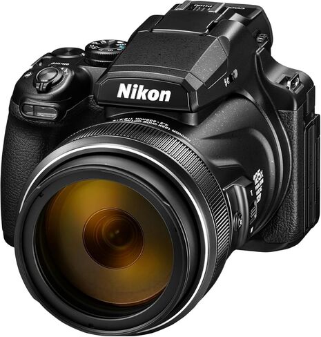 كاميرا Nikon COOLPIX P1100 الرقمية 26541 باللون الأسود - (حزمة الملحقات) SD 64 جيجابايت Extreme PRO 200 ميجابايت، حقيبة أدوات متوسطة، منفاخ، قارئ بطاقات، قطعة قماش للتنظيف، مجموعة أدوات للمبتدئين in Kuwait