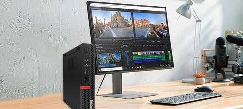 Lenovo ThinkCentre M720Q Tiny Desktop Computer PC, Intel Core i5-8400T up to 3.3GHz, 8GB RAM, 256GB SSD, USB Wi-Fi, Keyboard & Mouse, HDMI, Type-C, Windows 11 Pro (Renewed) in Kuwait