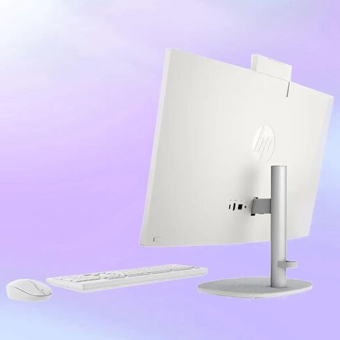 HP 24" All-in-One Desktop Computer, FHD IPS Touchscreen PC, 13th Gen Intel Core i5-1334U Processor, 16GB RAM, 1TB SSD, Windows 11 Pro, 1080p IR Camera, Wi-Fi 6, Wireless Keyboard & Mouse, White in Kuwait