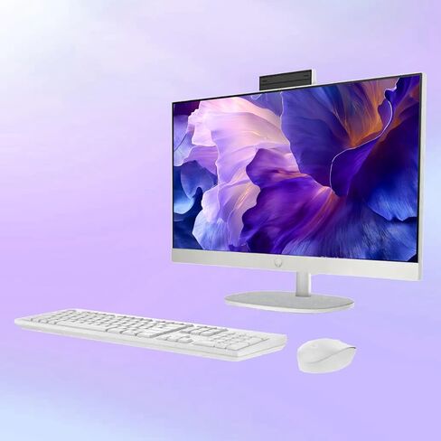 HP 24" All-in-One Desktop Computer, FHD IPS Touchscreen PC, 13th Gen Intel Core i5-1334U Processor, 16GB RAM, 1TB SSD, Windows 11 Pro, 1080p IR Camera, Wi-Fi 6, Wireless Keyboard & Mouse, White in Kuwait
