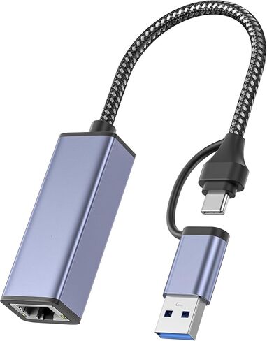 USB 3.0 to Ethernet Adapter, USB C to RJ45 Gigabit LAN (1000Mbps) Network Adapter, in Kuwait