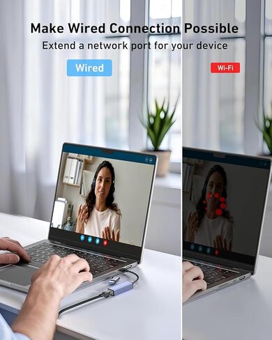 USB 3.0 to Ethernet Adapter, USB C to RJ45 Gigabit LAN (1000Mbps) Network Adapter, in Kuwait