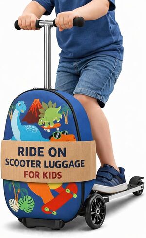 emissary Kids Luggage With Wheels For Boys Girls, Kids Suitcases With Wheels For Boys Girls, Dinosaur Kids Luggage Set, Kids Carry on Luggage with Wheels, Toddler Rolling Suitcase For Boys Girls in Saudi Arabia