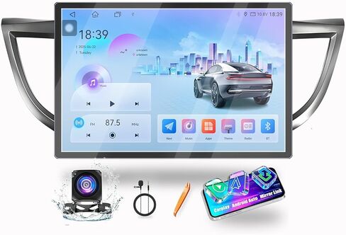 for Honda CR-V 2012-2016 Car CarPlay Android Auto Navigation Stereo GPS Radio Reverse Camera Display 13.1" QLED Touchscreen Headunit Tablet Pad Media Player, if Applicable Octa Core 6G+128G in Kuwait