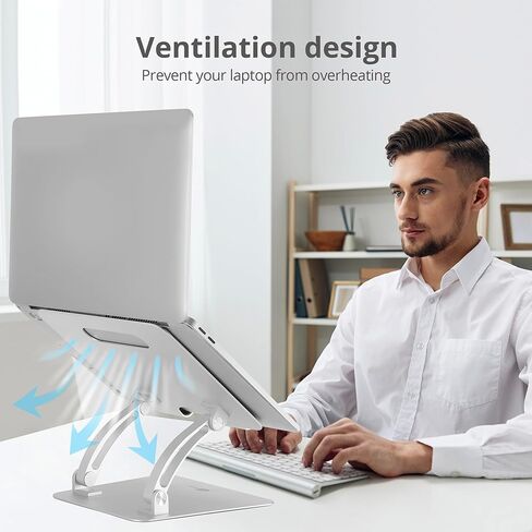 حامل كمبيوتر محمول من الألومنيوم قابل للتعديل من SIIG لأجهزة MacBook والكمبيوتر الشخصي in Kuwait