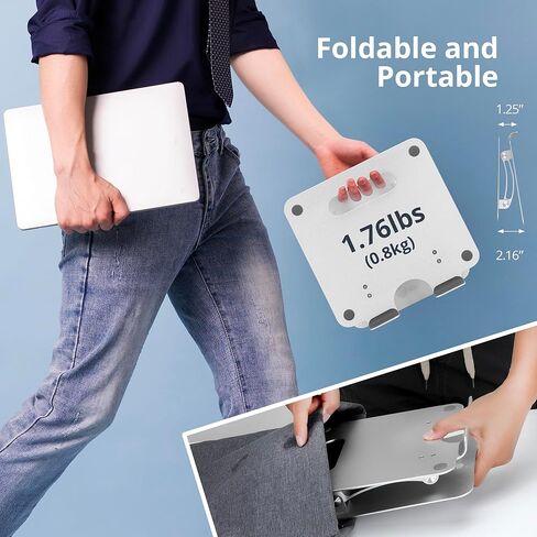 حامل كمبيوتر محمول من الألومنيوم قابل للتعديل من SIIG لأجهزة MacBook والكمبيوتر الشخصي in Kuwait