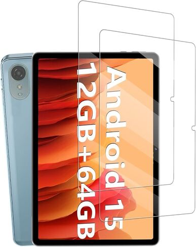 Screen Protector for ECOPAD THTH-K12C Tablet 10.1 Inch, HD Clear Tempered Glass Film for Android 15 Tablet, 9H Hardness, High-Sensitive, 2-Pack in Kuwait