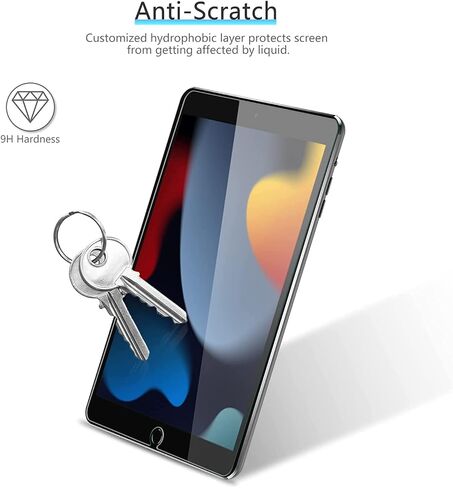 OMOTON [2 Pack] Screen Protector Compatible with iPad 9th Generation 2021 / iPad 8th Generation 2020 -10.2 Inch, Apple Pencil Compatible/Tempered Glass in Kuwait